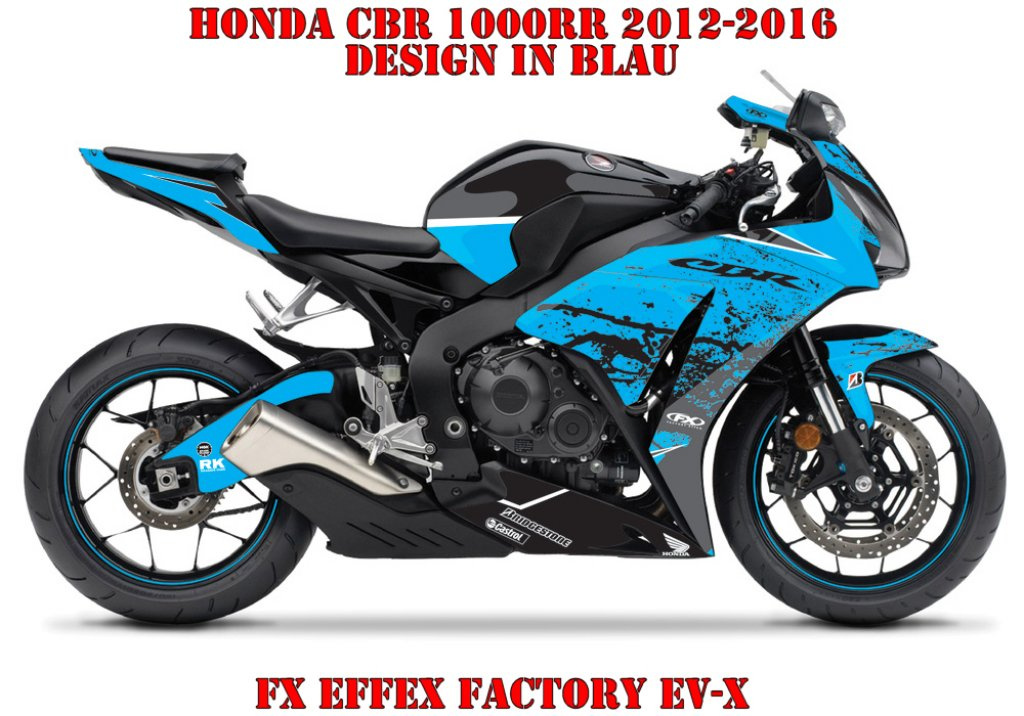 Beispiel Bild für die Farben, EV-X Blau für Honda CBR 1000RR 2012-2017
